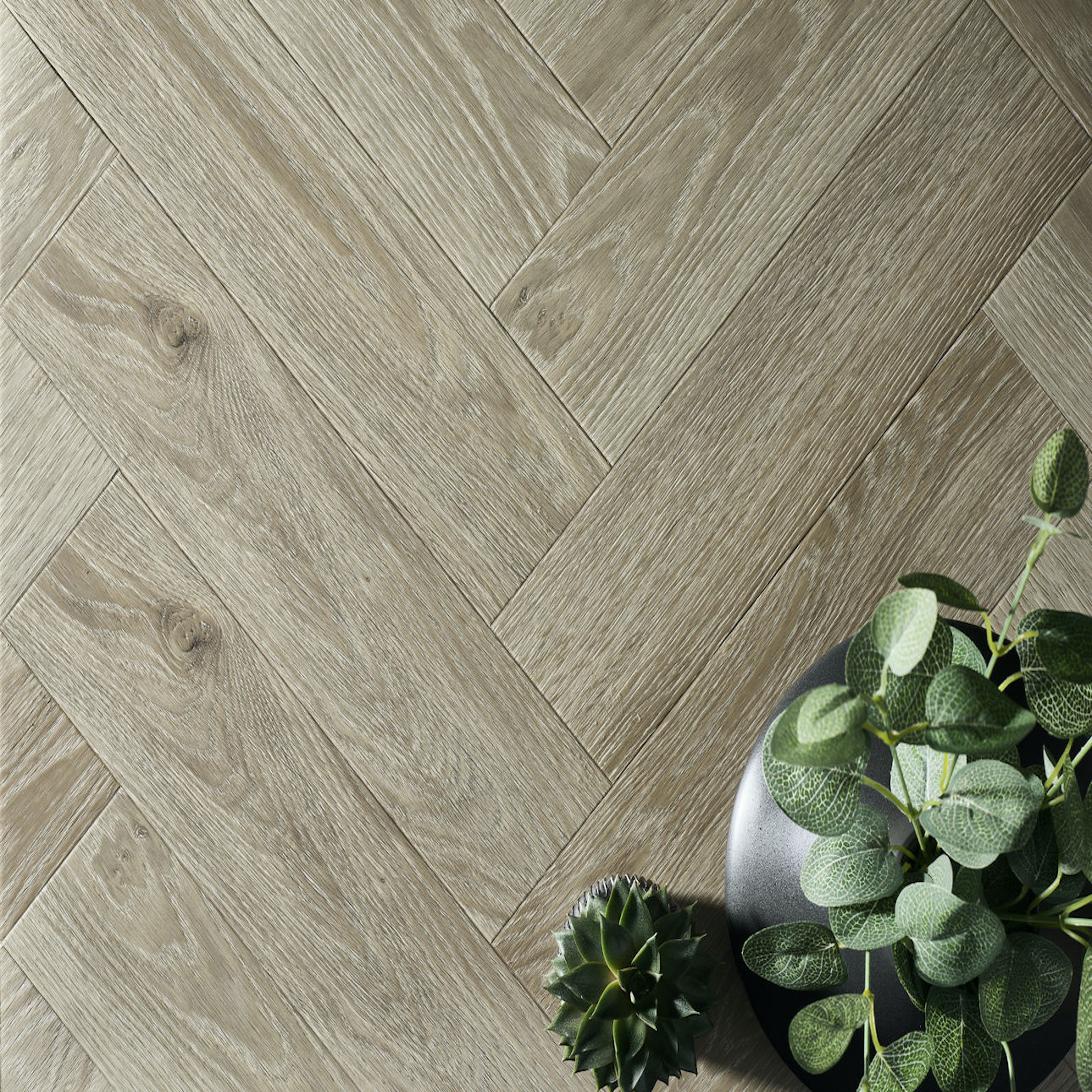 Textures LVT Ash Herringbone